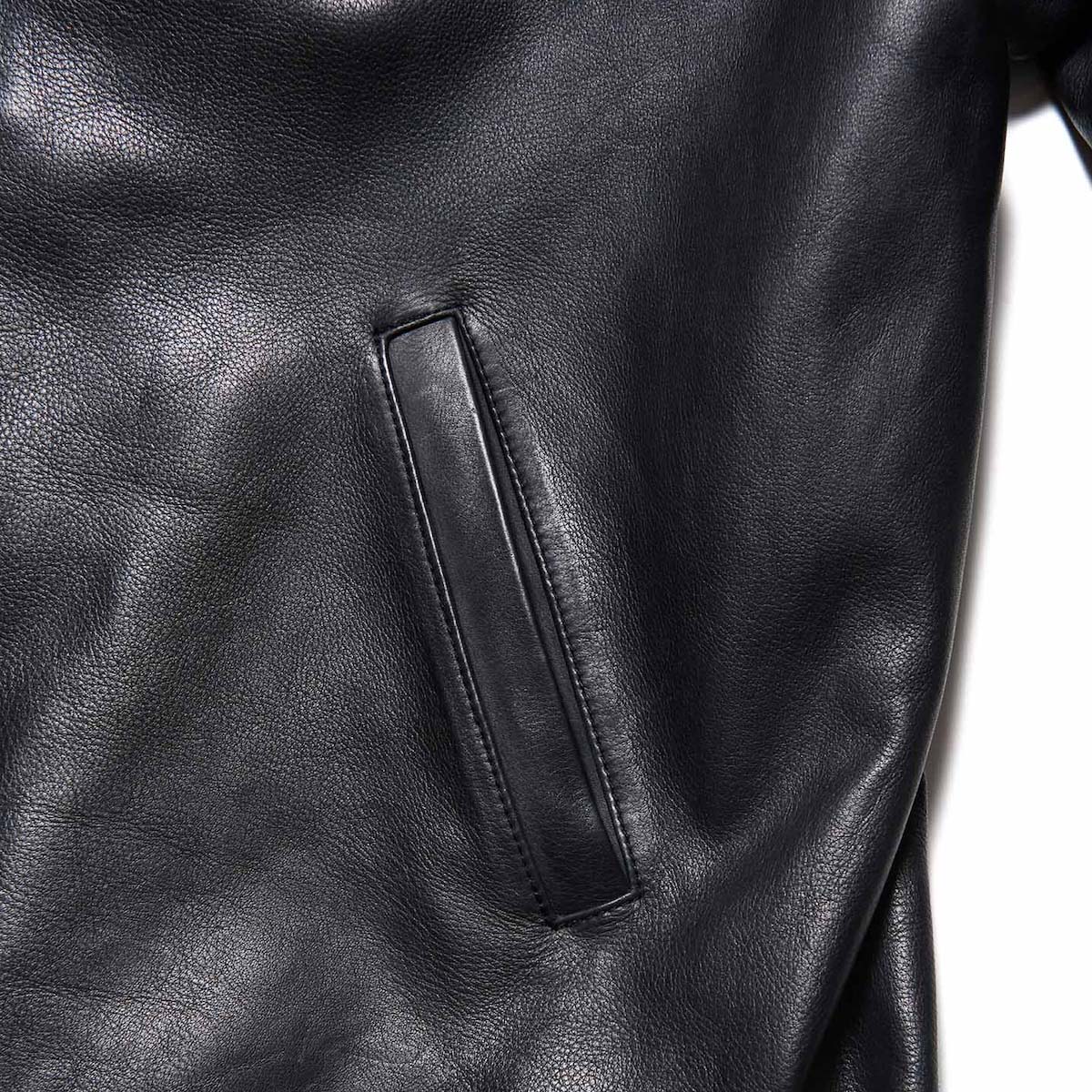 SOPHNET.  / LEATHER COACH BLOUSON (Black) ポケット